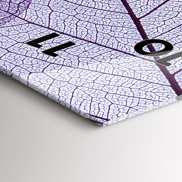 Reloj de cristal vertical Hojas - naturaleza - espejomat.es