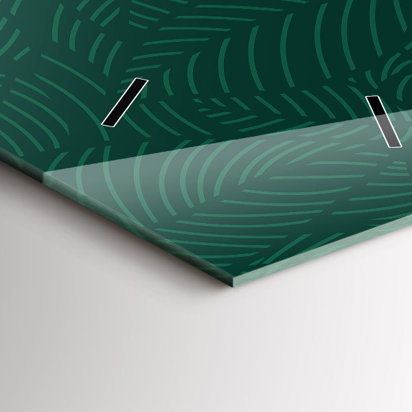 Reloj vertical Patrón de hojas - espejomat.es