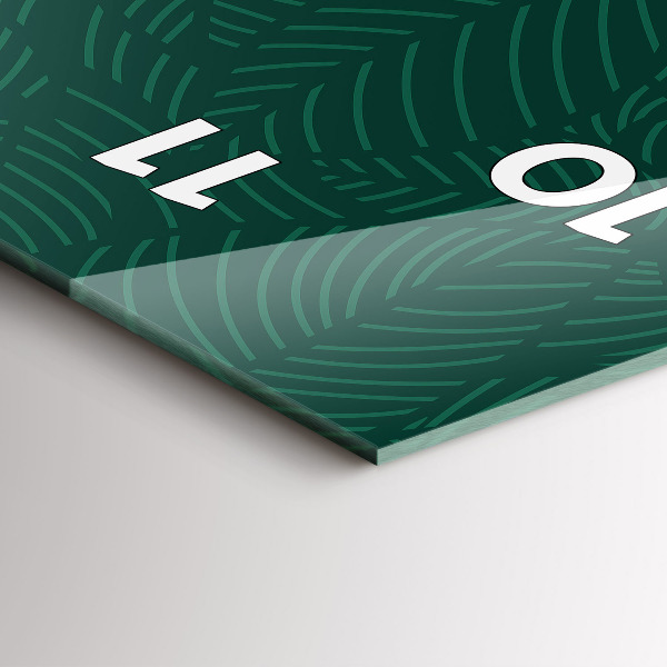 Reloj vertical Patrón de hojas - espejomat.es