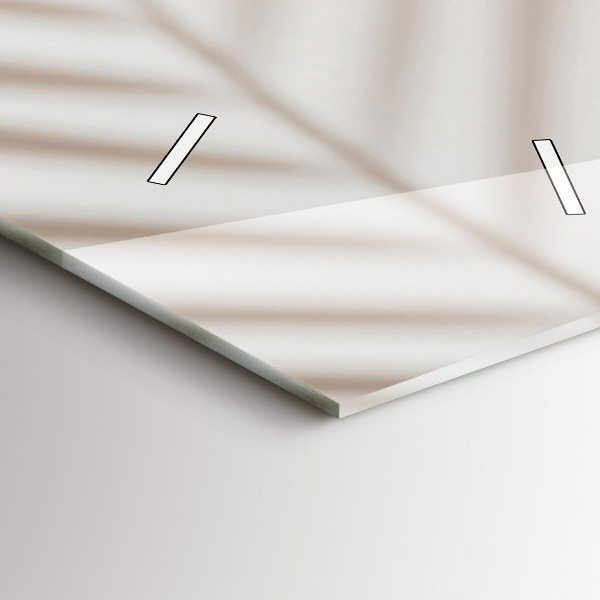 Reloj de vidrio vertical Abstracción en crema - espejomat.es