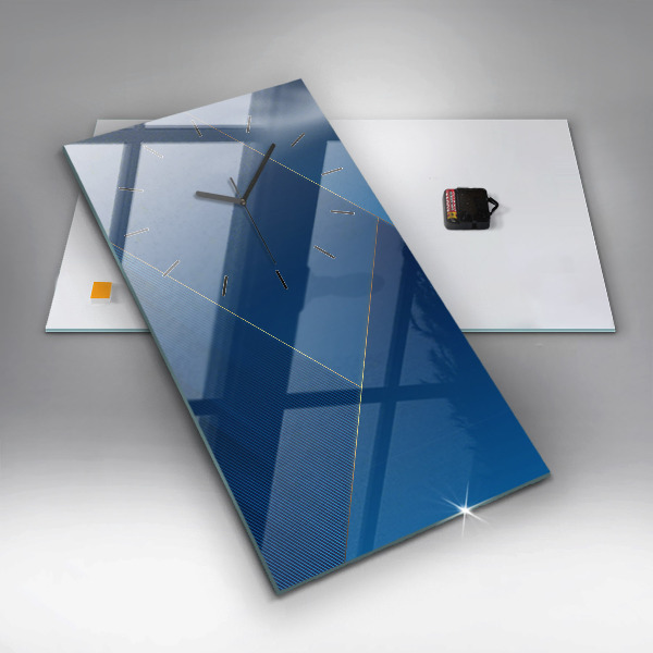 Reloj de vidrio vertical Abstracción ornamental - espejomat.es