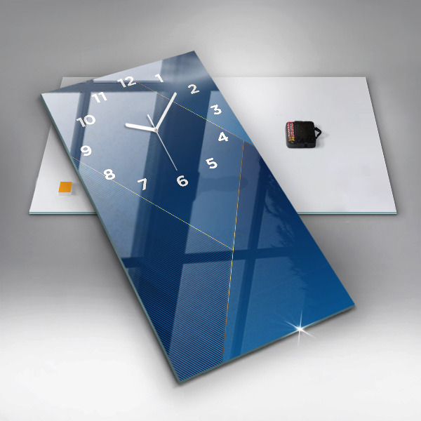 Reloj de vidrio vertical Abstracción ornamental - espejomat.es