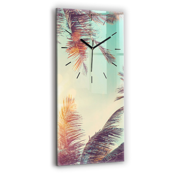 Reloj vertical Palmeras tropicales - espejomat.es