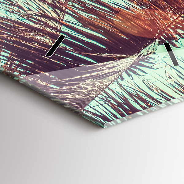 Reloj vertical Palmeras tropicales - espejomat.es