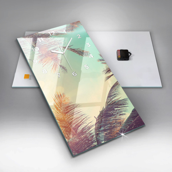 Reloj vertical Palmeras tropicales - espejomat.es