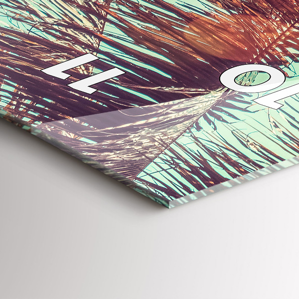 Reloj vertical Palmeras tropicales - espejomat.es