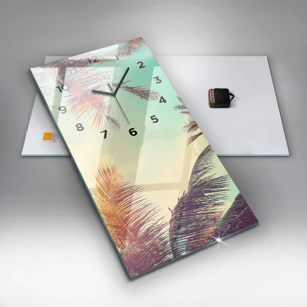 Reloj vertical Palmeras tropicales - espejomat.es