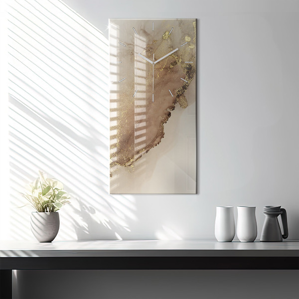 Reloj vertical Arte moderno beige - espejomat.es