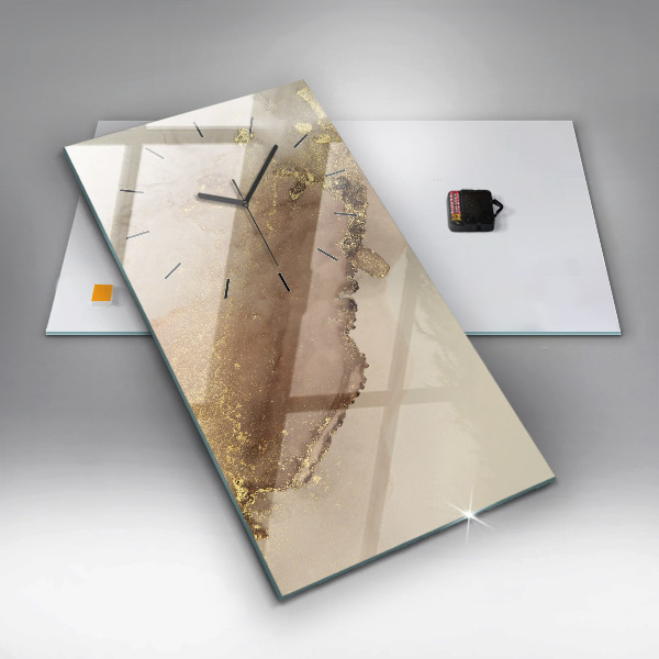 Reloj vertical Arte moderno beige - espejomat.es