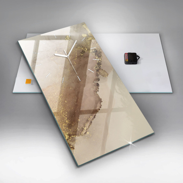 Reloj vertical Arte moderno beige - espejomat.es