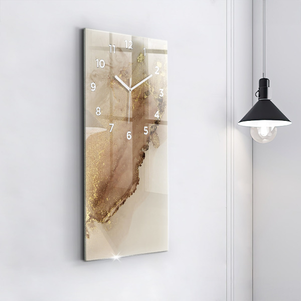 Reloj vertical Arte moderno beige - espejomat.es