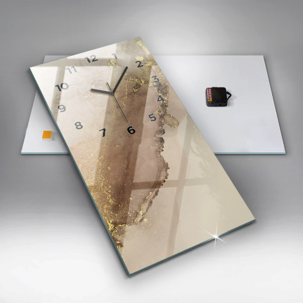 Reloj vertical Arte moderno beige - espejomat.es