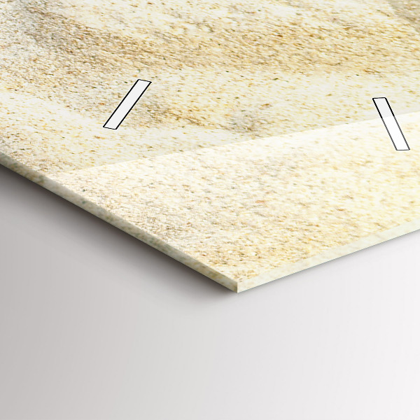 Reloj de vidrio vertical Arena con sombra de palmeras - espejomat.es