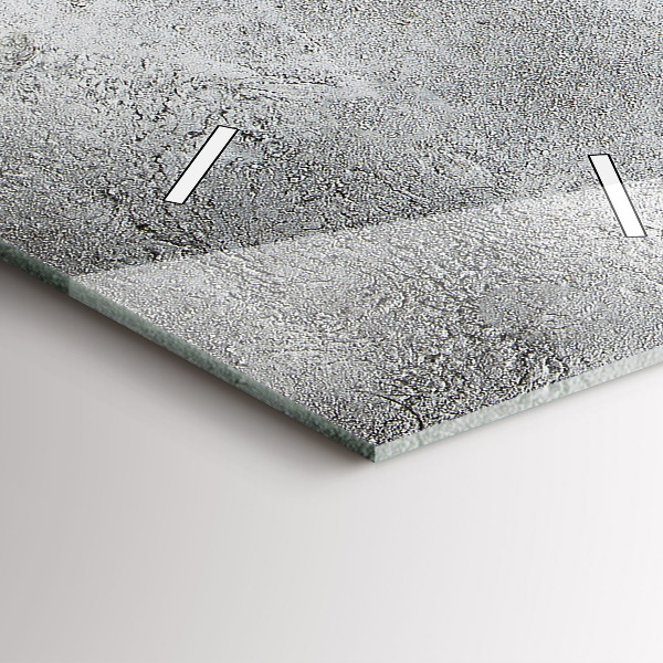 Reloj de vidrio vertical Aceitunas minimalistas - espejomat.es