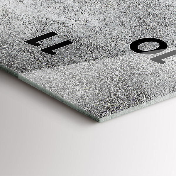 Reloj de vidrio vertical Aceitunas minimalistas - espejomat.es