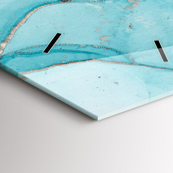 Reloj de vidrio vertical Mármol decorativo - espejomat.es