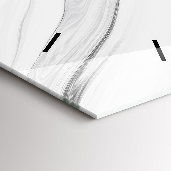 Reloj de cristal vertical Mármol decorativo - espejomat.es