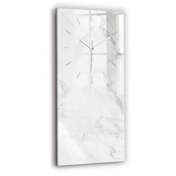 Reloj de vidrio vertical Elegante mármol - espejomat.es