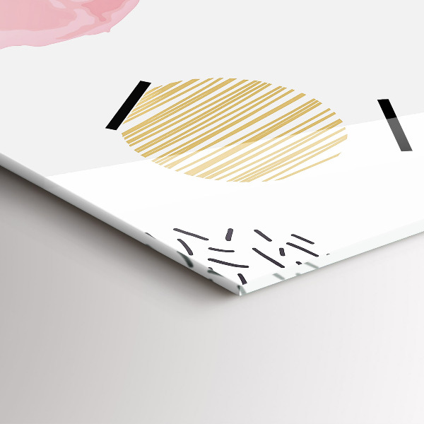 Reloj de cristal vertical Patrón geométrico - espejomat.es