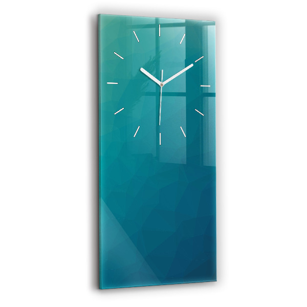 Reloj de cristal vertical Abstracción marina - espejomat.es