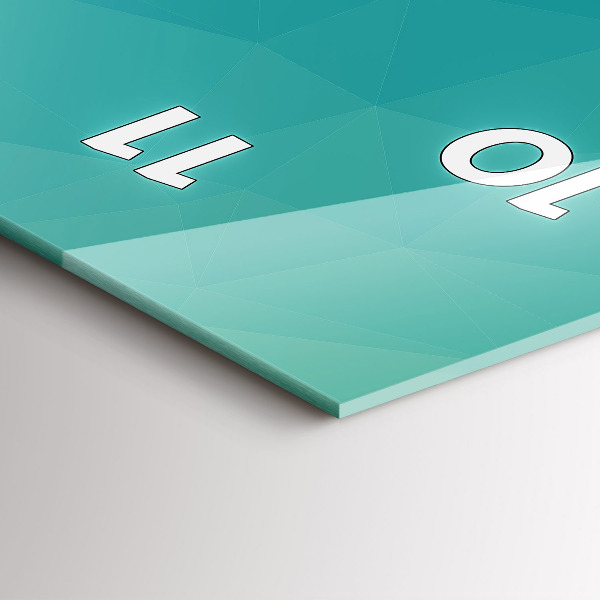 Reloj de cristal vertical Abstracción marina - espejomat.es