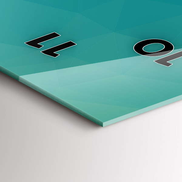 Reloj de cristal vertical Abstracción marina - espejomat.es