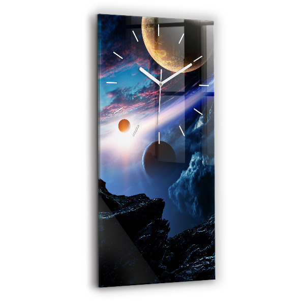 Reloj de cristal vertical Gran galaxia - espejomat.es