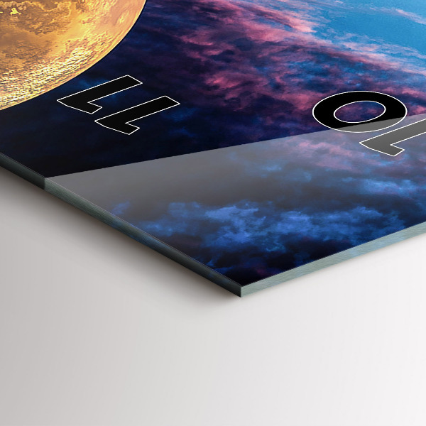 Reloj de cristal vertical Gran galaxia - espejomat.es