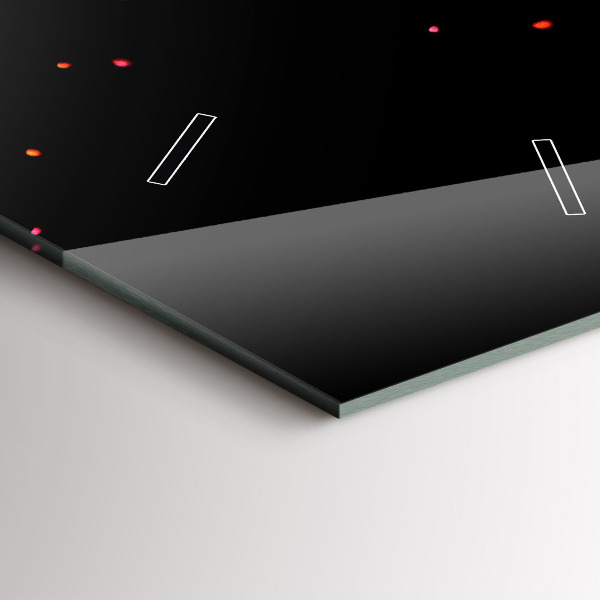 Reloj de vidrio vertical Explosión de colores - espejomat.es