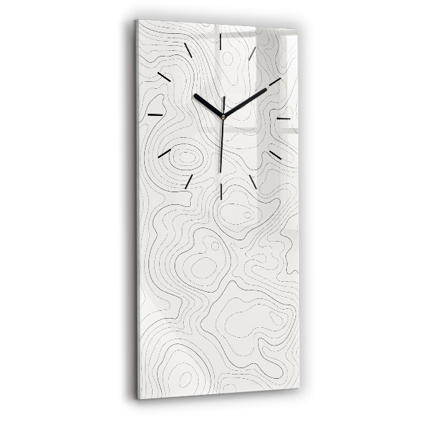 Reloj vertical Manchas abstractas - espejomat.es