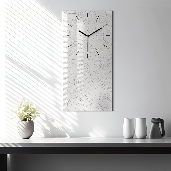 Reloj vertical Manchas abstractas - espejomat.es