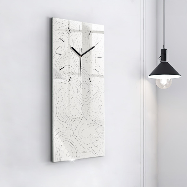 Reloj vertical Manchas abstractas - espejomat.es