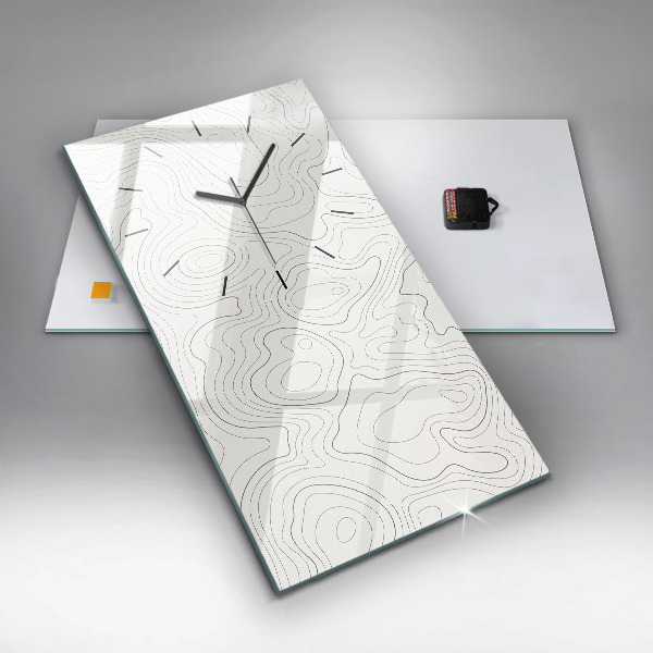 Reloj vertical Manchas abstractas - espejomat.es