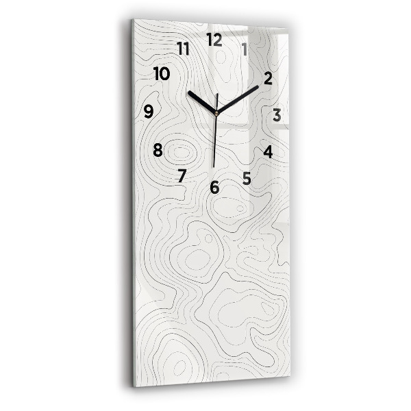 Reloj vertical Manchas abstractas - espejomat.es