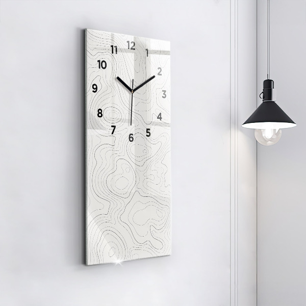 Reloj vertical Manchas abstractas - espejomat.es