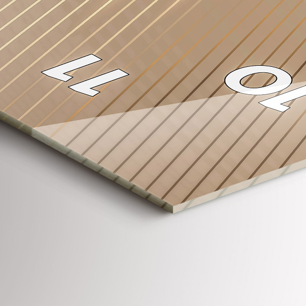 Reloj de cristal vertical Luz abstracta - espejomat.es