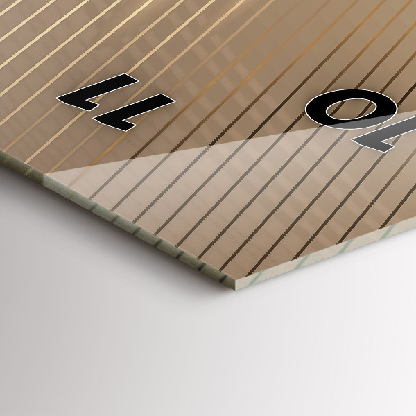 Reloj de cristal vertical Luz abstracta - espejomat.es