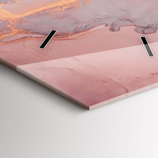 Reloj de cristal vertical Textura de mármol - espejomat.es