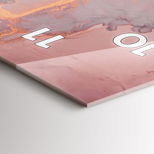 Reloj de cristal vertical Textura de mármol - espejomat.es