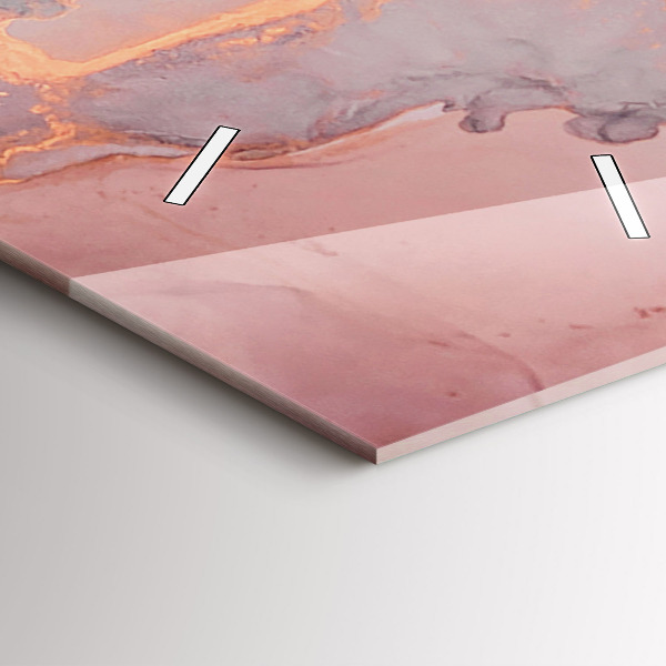 Reloj de cristal vertical Textura de mármol - espejomat.es