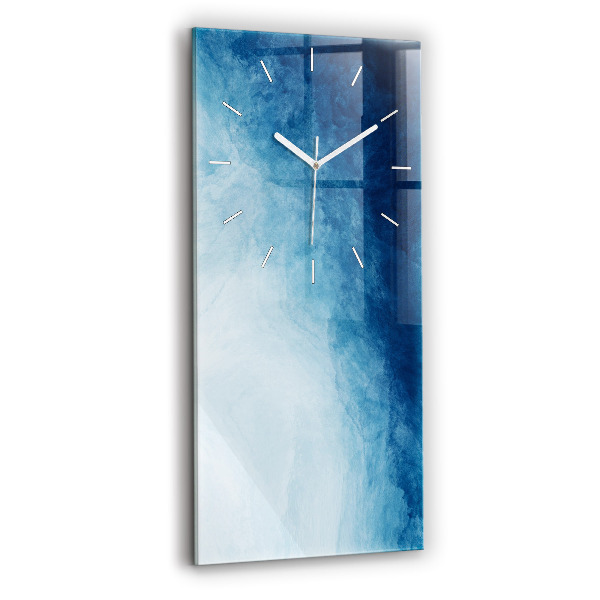 Reloj de vidrio vertical Agua abstracta - espejomat.es