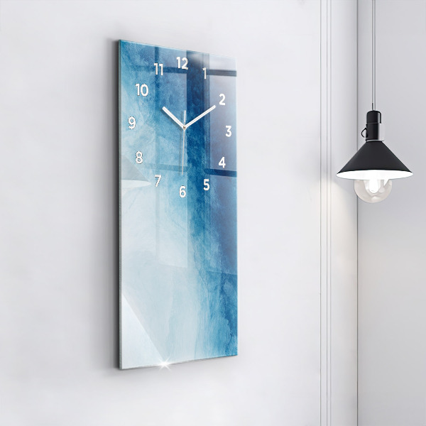 Reloj de vidrio vertical Agua abstracta - espejomat.es