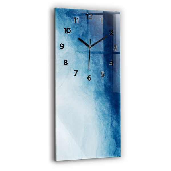 Reloj de vidrio vertical Agua abstracta - espejomat.es
