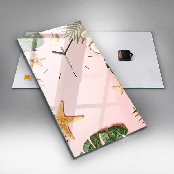 Reloj de cristal vertical Ambiente veraniego - espejomat.es