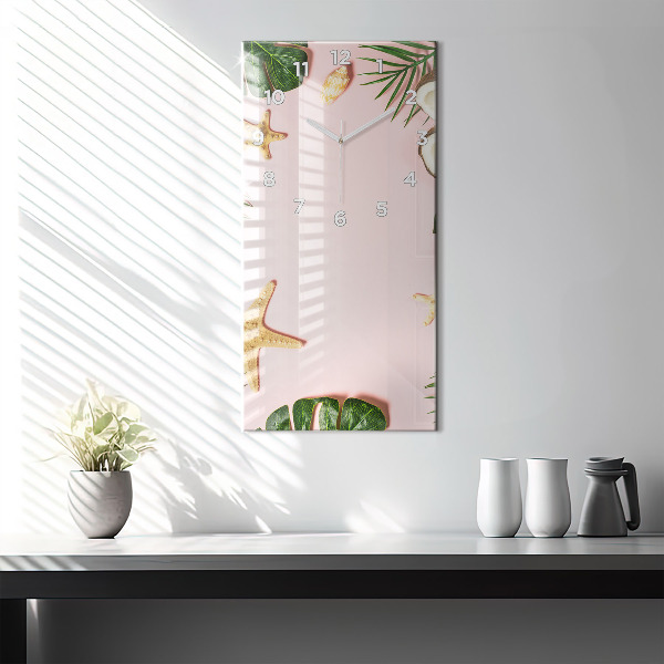 Reloj de cristal vertical Ambiente veraniego - espejomat.es