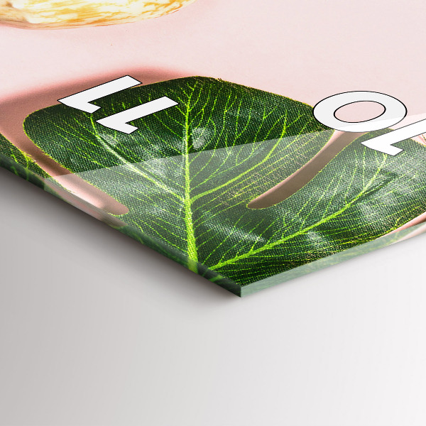 Reloj de cristal vertical Ambiente veraniego - espejomat.es