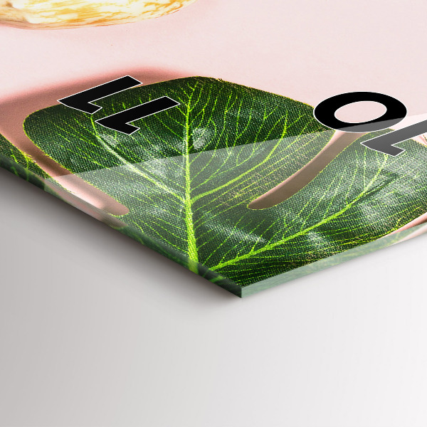 Reloj de cristal vertical Ambiente veraniego - espejomat.es