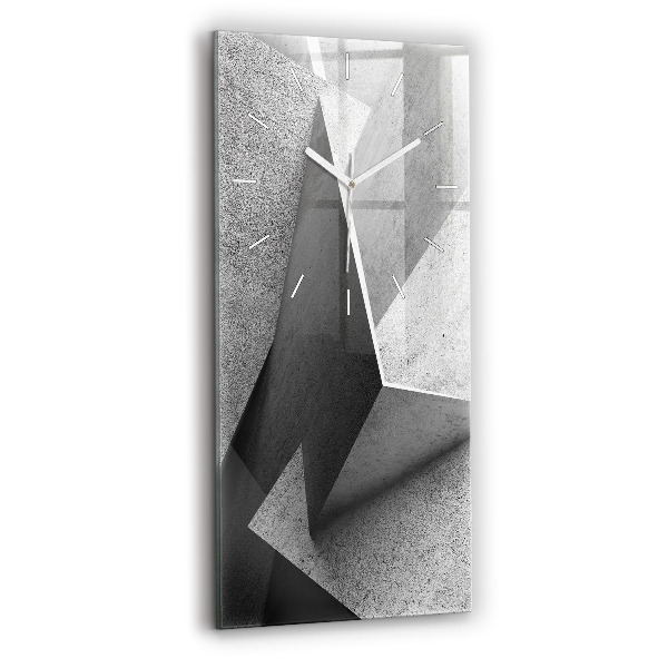 Reloj vertical Triángulos abstractos - espejomat.es