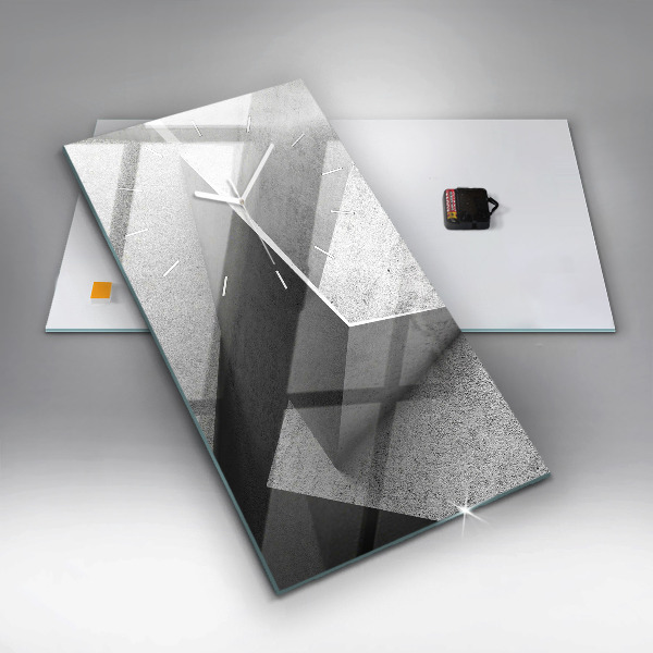 Reloj vertical Triángulos abstractos - espejomat.es