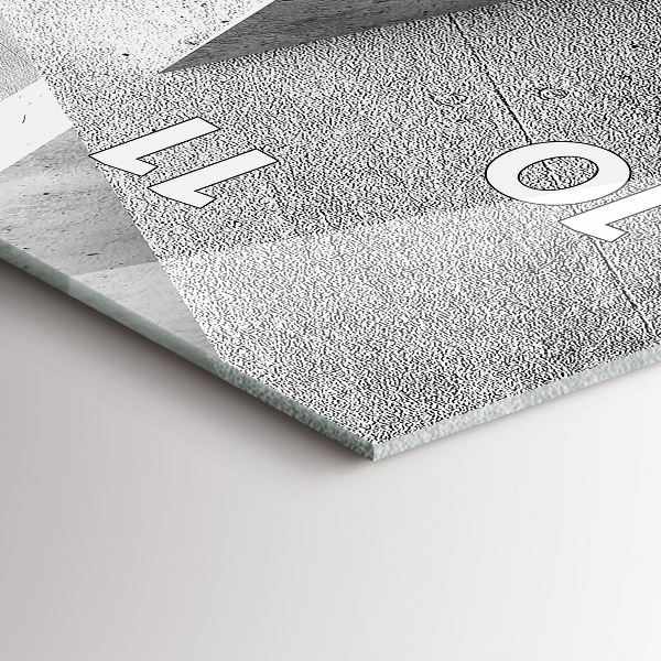 Reloj vertical Triángulos abstractos - espejomat.es